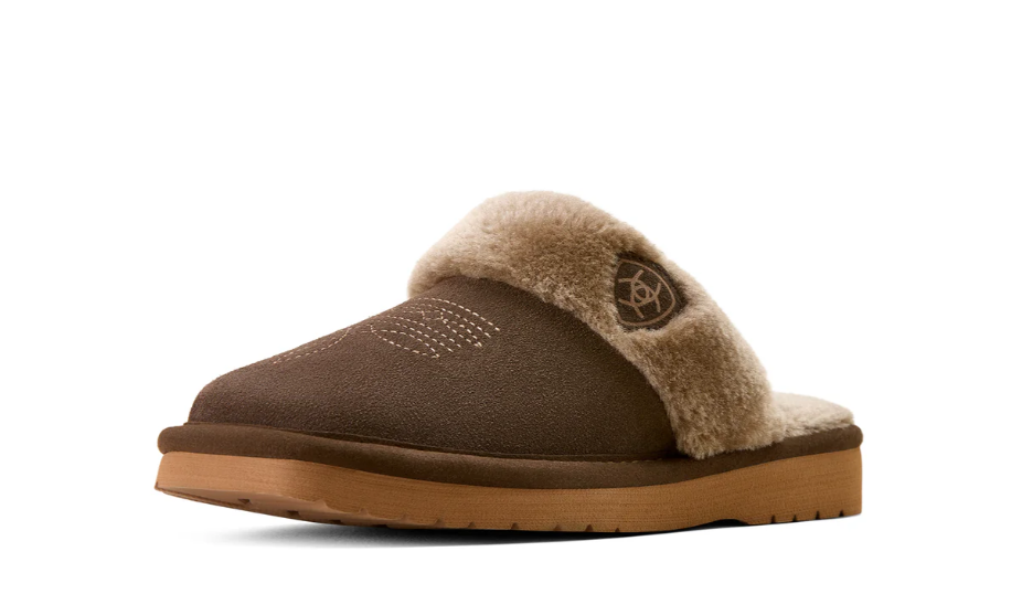 2829-220 Ariat Women's Jackie Square Toe Slipper Chocolate