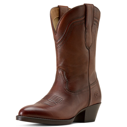 10074364 Ariat Women's Easton R Toe Western Boot Honey Bee C Width