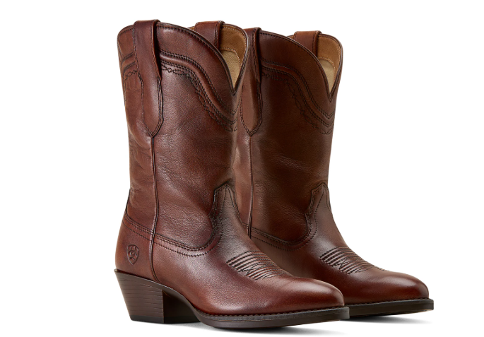 10074364 Ariat Women's Easton R Toe Western Boot Honey Bee C Width