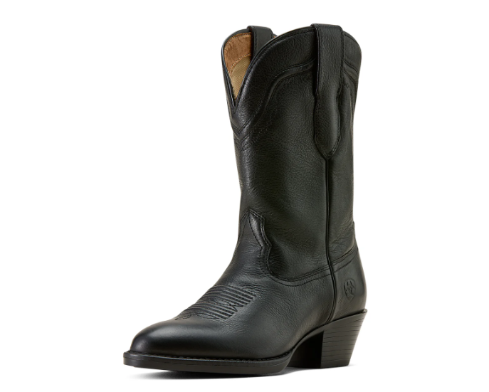 10074365 Ariat Women's Easton R Toe Western Velvety Black C Width