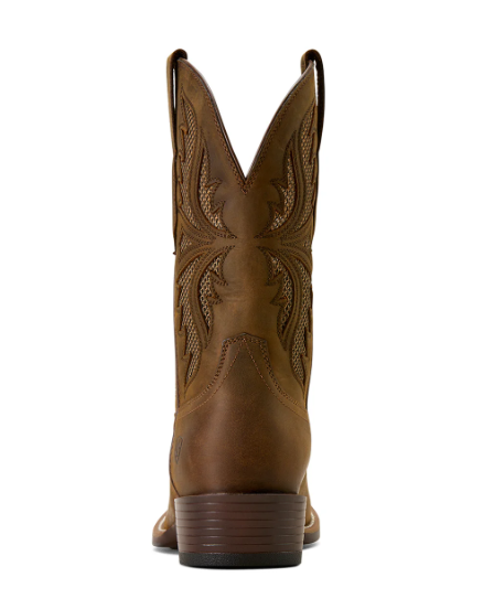 10074234 Men's Clearwater VentTEK Narrow Cutter Toe Cowboy Boot Distressed Brown