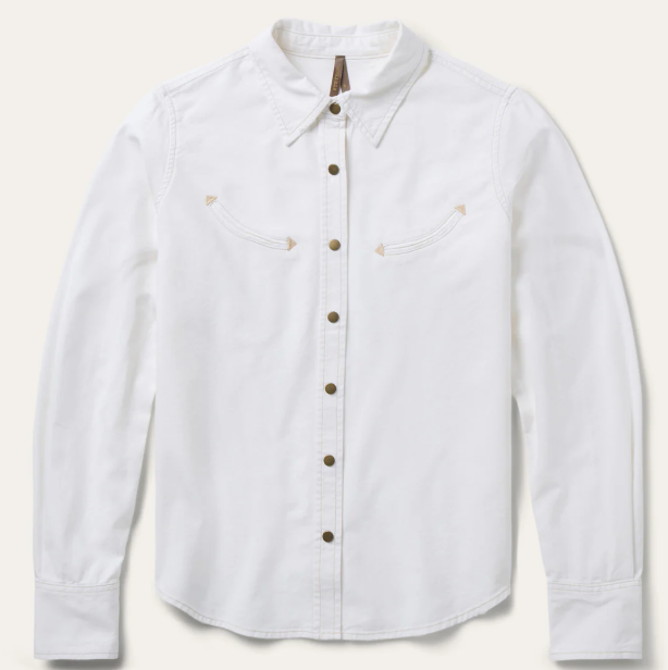 11-050-0565-3003WH Stetson Women's Collection LS Shirt Solid White
