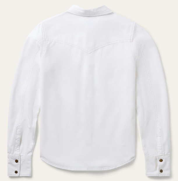 11-050-0565-3003WH Stetson Women's Collection LS Shirt Solid White
