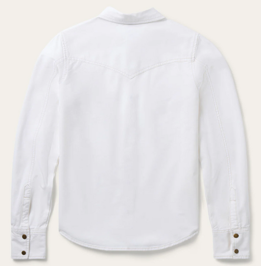11-050-0565-3003WH Stetson Women's Collection LS Shirt Solid White