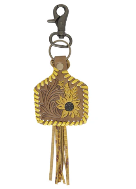 S-4833 Stitched Yellow Key Fob