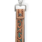 S-9845 Jackson Hand-Tooled Leather Key Fob