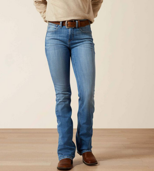 10065880 Ariat Womens High Rise Boot Cut Camellia Glendale Long Leg