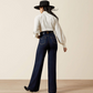 10065877 Ariat Womens Ultra High Rise Wide Leg Veronica Rinse Long Leg