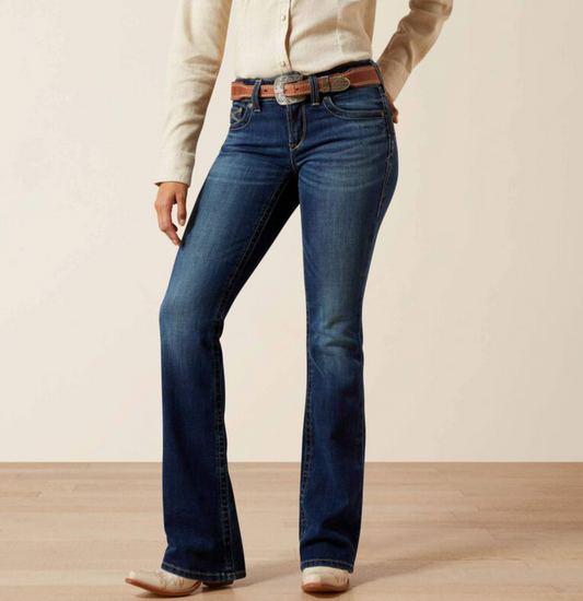 10065885 Ariat Womens Perfect Rise Boot Cut Adalynne Barryessa Regular Leg