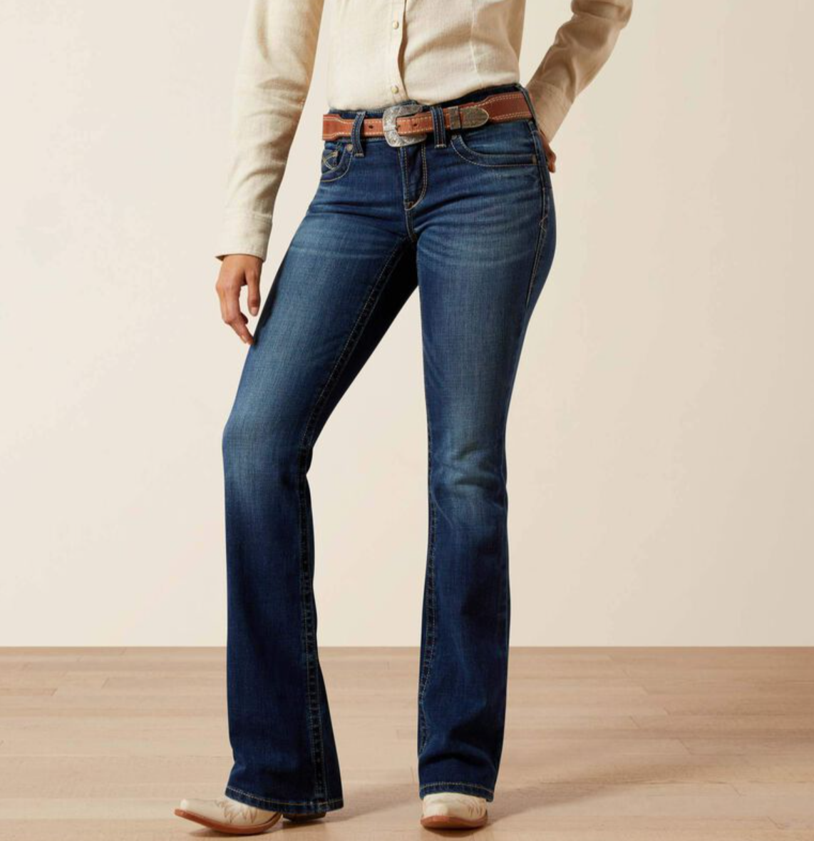10065885 Ariat Womens Perfect Rise Boot Cut Adalynne Barryessa Long Leg