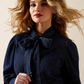 10070406 Ariat Womens Puff Sleeve Denim LS Shirt Storm Dark