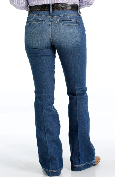 MJ81454085 Cinch Women's Lynden Medium Wash Jeans XL Long Leg 38"