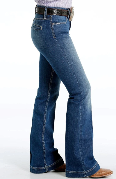 MJ81454085 Cinch Women's Lynden Medium Wash Jeans Long Leg 36"