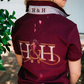 EL134 Hitchley & Harrow Women's Loose Fit Burgundy Polo