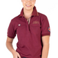 EL134 Hitchley & Harrow Women's Loose Fit Burgundy Polo