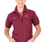 EL134 Hitchley & Harrow Women's Loose Fit Burgundy Polo