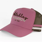 5510 Hitchley & Harrow Women's Dusty Pink & Olive Green Trucker Cap
