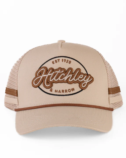 5512 Hitchley & Harrow Women's Cream & Vintage Brown Trucker Cap