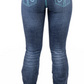 SR2237 Hitchley & Harrow Women's Ultra High Rise Nevada Jeans Turquoise Stitch 35" Leg