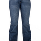 SR2215cHitchley & Harrow Women's "Franklin" Trouser Tan & White Stitch 33" Leg