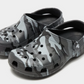 211880-0DD/211879-0DD Classic Camouflage Crocs Kid's Black & Silver