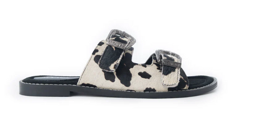 S-13816 Midnight Grove Hairon Leather Sandal