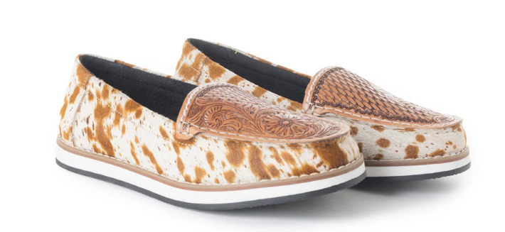 S-6932 Electraun Western Hand-Tooled Sneakers