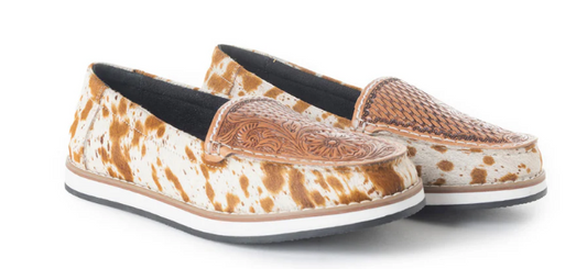 S-6932 Electraun Western Hand-Tooled Sneakers