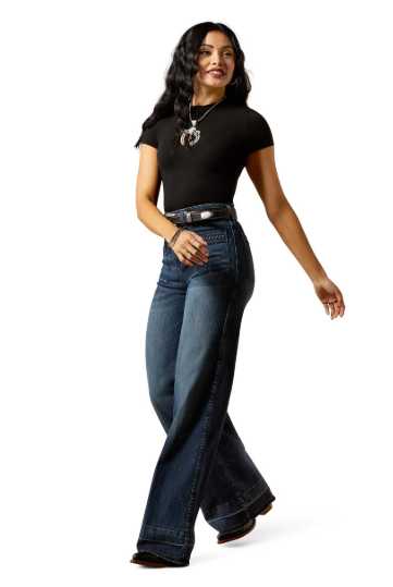 10065915 Ariat Women's Ultra High Rise Jill Wide Leg Jeans