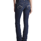 10017216 Ariat Women's R.E.A.L Mid Rise Stackable Straight Leg Jean Icon Ocean