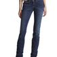 10017216 Ariat Women's R.E.A.L Mid Rise Stackable Straight Leg Jean Icon Ocean