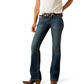 10014022 Ariat Women's R.E.A.L Mid Rise Stretch Whipstitch Boot Cut Jeans
