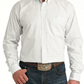 MTW1106056 Cinch Men's White Plaid Shirt