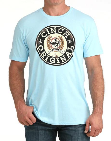 MTT1690714 Cinch Men's Graphic Blue Tee