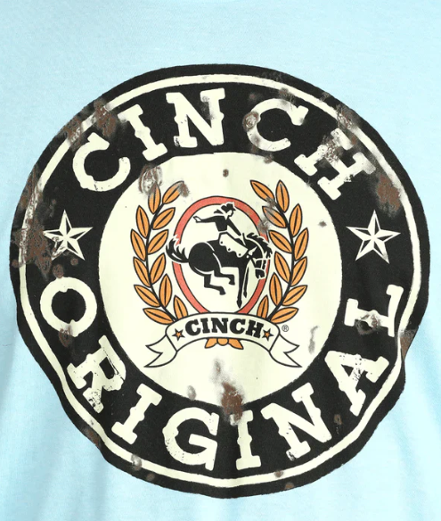 MTT1690714 Cinch Men's Graphic Blue Tee