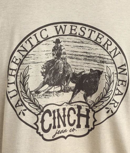 MTT1690717 Cinch Men's Steel Grey Tee