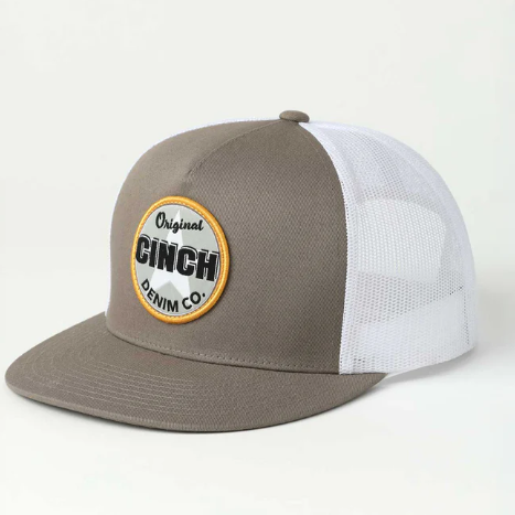 MCC0600613 Cinch Men's High Profile Trucker Cap - Steel Grey