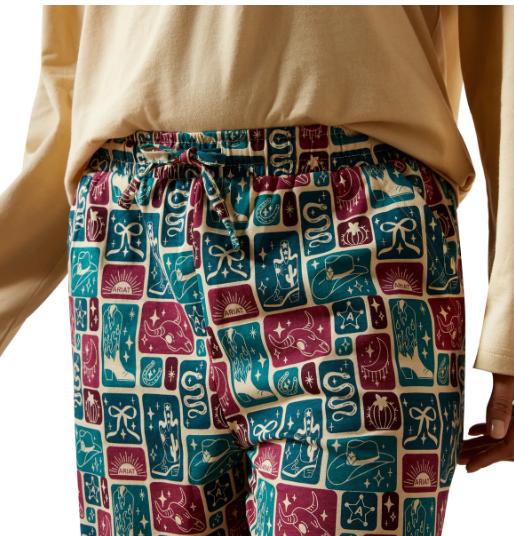 10065825 Ariat Women's Dreams PJ Set Western Blocks