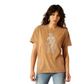 10062917 Ariat Women's Buckaroo SS Tee Toasted Coconut Mineral Wash