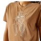 10062917 Ariat Women's Buckaroo SS Tee Toasted Coconut Mineral Wash