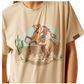 10062916 Ariat Women's Ride On SS Tee Oyster Gray Mineral Wash
