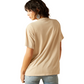 10062916 Ariat Women's Ride On SS Tee Oyster Gray Mineral Wash