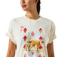 10062805 Ariat Women's Aces SS Tee Papyrus