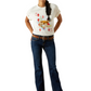 10062805 Ariat Women's Aces SS Tee Papyrus