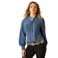 10062808 Ariat Women's Juniper LS Shirt Dark Denim