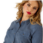 10062808 Ariat Women's Juniper LS Shirt Dark Denim