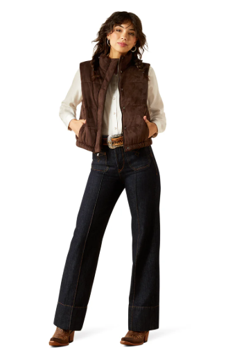 10062277 Ariat Women's Swirls Vest Mole