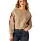 10062798 Ariat Women's Tatonka Sweatshirt Brown Heather