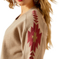 10062798 Ariat Women's Tatonka Sweatshirt Brown Heather