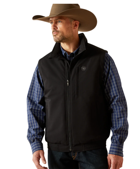 10062517 Ariat Men's Field Insulated Vest Black